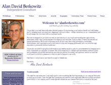 Tablet Screenshot of alanberkowitz.com